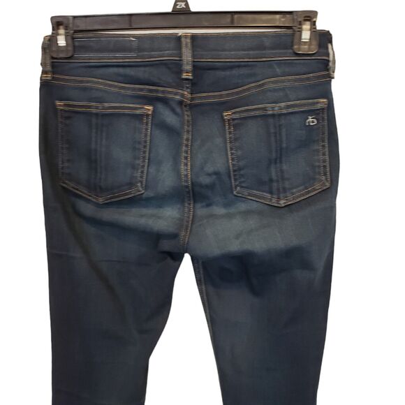 rag & bone Women's  High Rise Skinny Ankle Jean in Dark Blue Size 27 - Picture 6 of 12